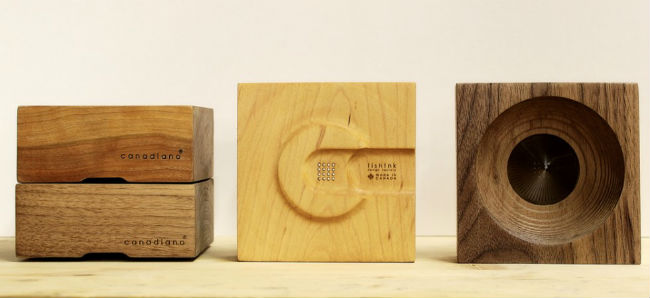Canadiano se elabora en tres distintas maderas: cerezo, nogal y maple. // Foto: Especial.