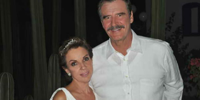 Vicente Fox se caso por la iglesia en 2009 con Marta Sahagún, una "muy buena cocinera" de acuerdo con el expresidente. // Foto: Centro Fox.