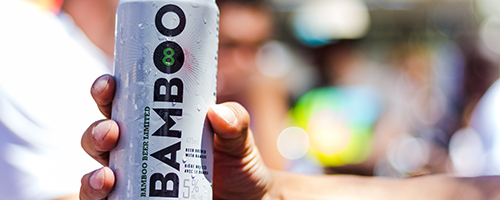 La 'Bamboo beer' es una cerveza sustentable hecha con malta y lúpulo, además de bambú.