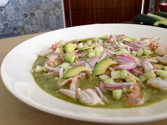 receta Comida de Sinaloa aguachile camarón