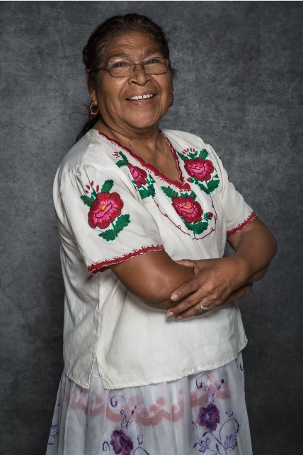 Angélica Galindo. // Foto tomada del libro “Primer Encuentro Nacional de Cocineras Tradicionales”.