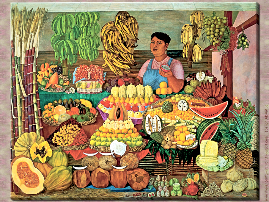 La vendedora de frutas", una oda a las frutas mexicanas