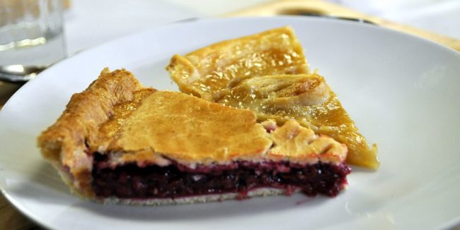 Tarta de frutas y de azúcar de Boulangerie Bouchard. 