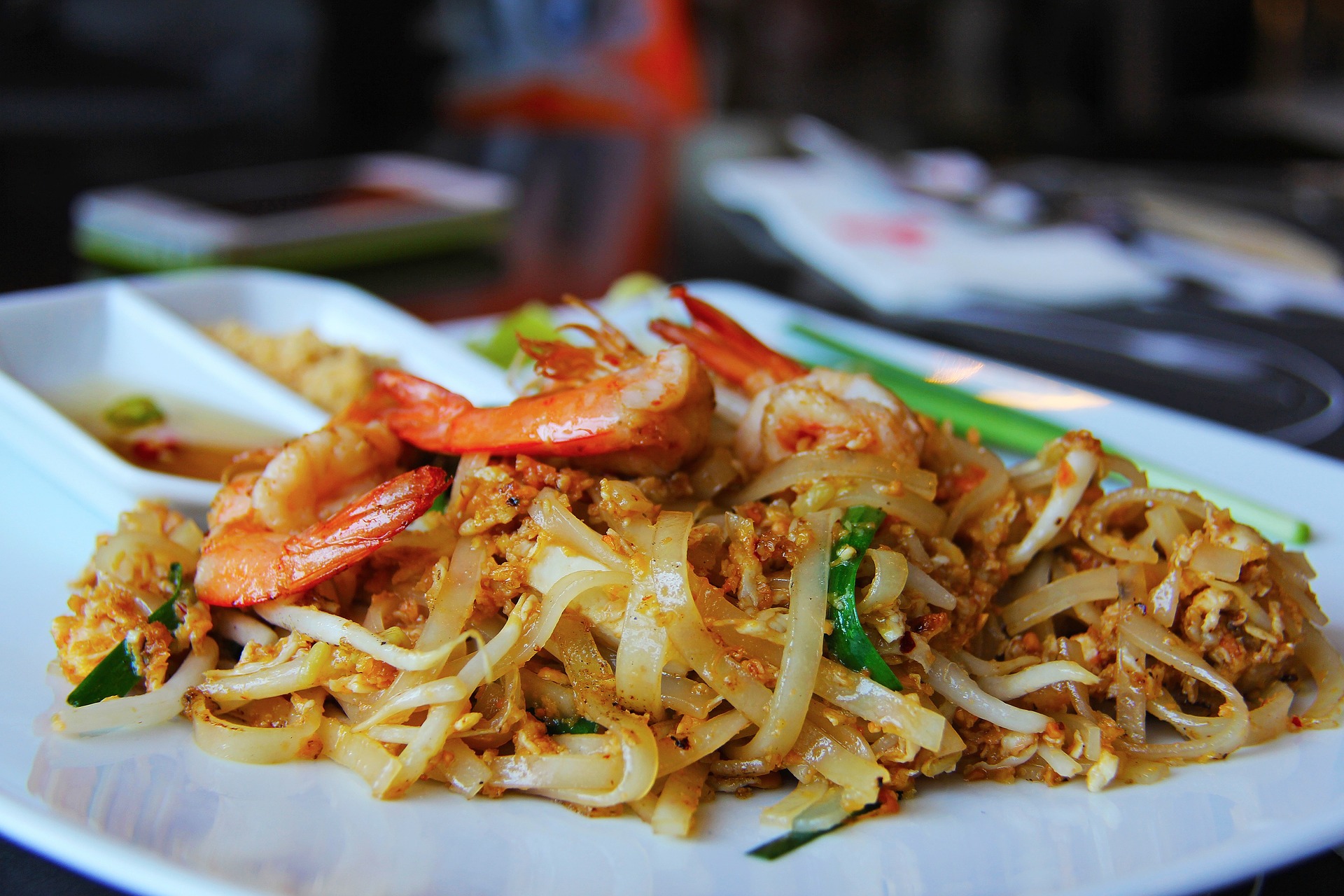 Pad thai de la cocina tailandesa