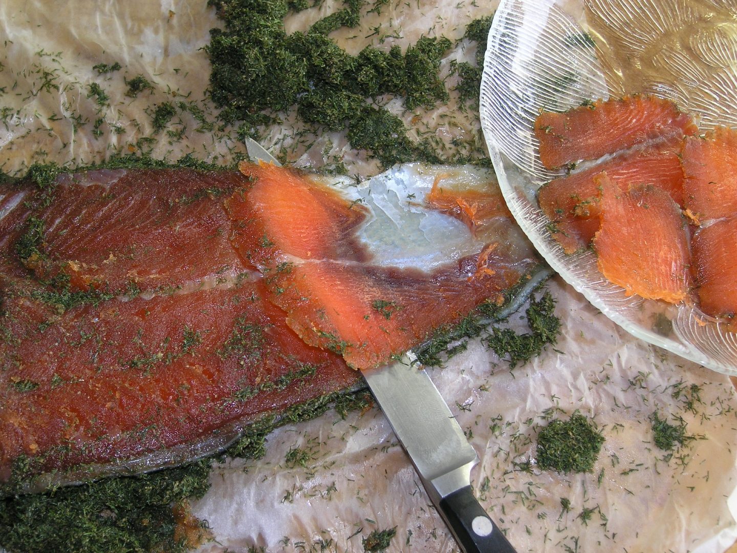 salmón gravlax