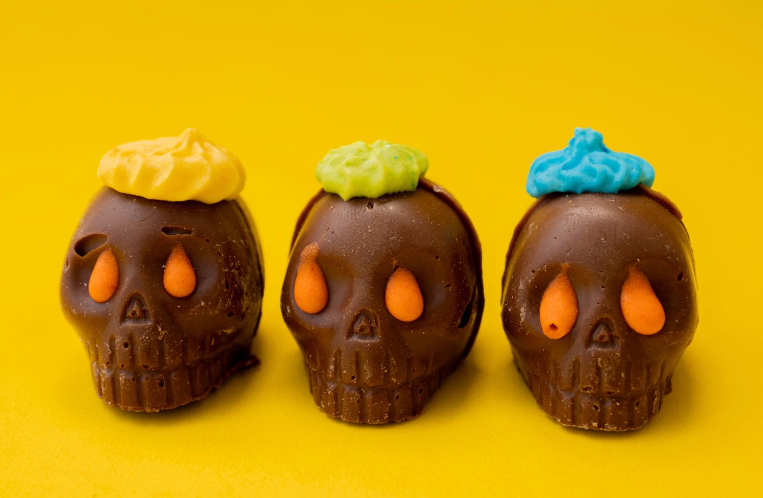 Calaveritas de chocolate con amaranto: Receta paso a paso