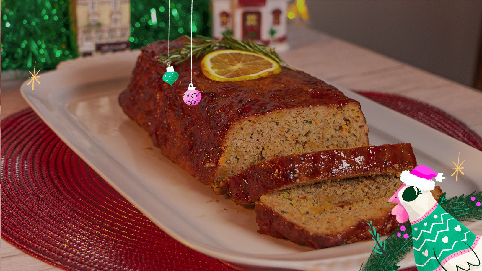 Receta de pastel de carne navideño