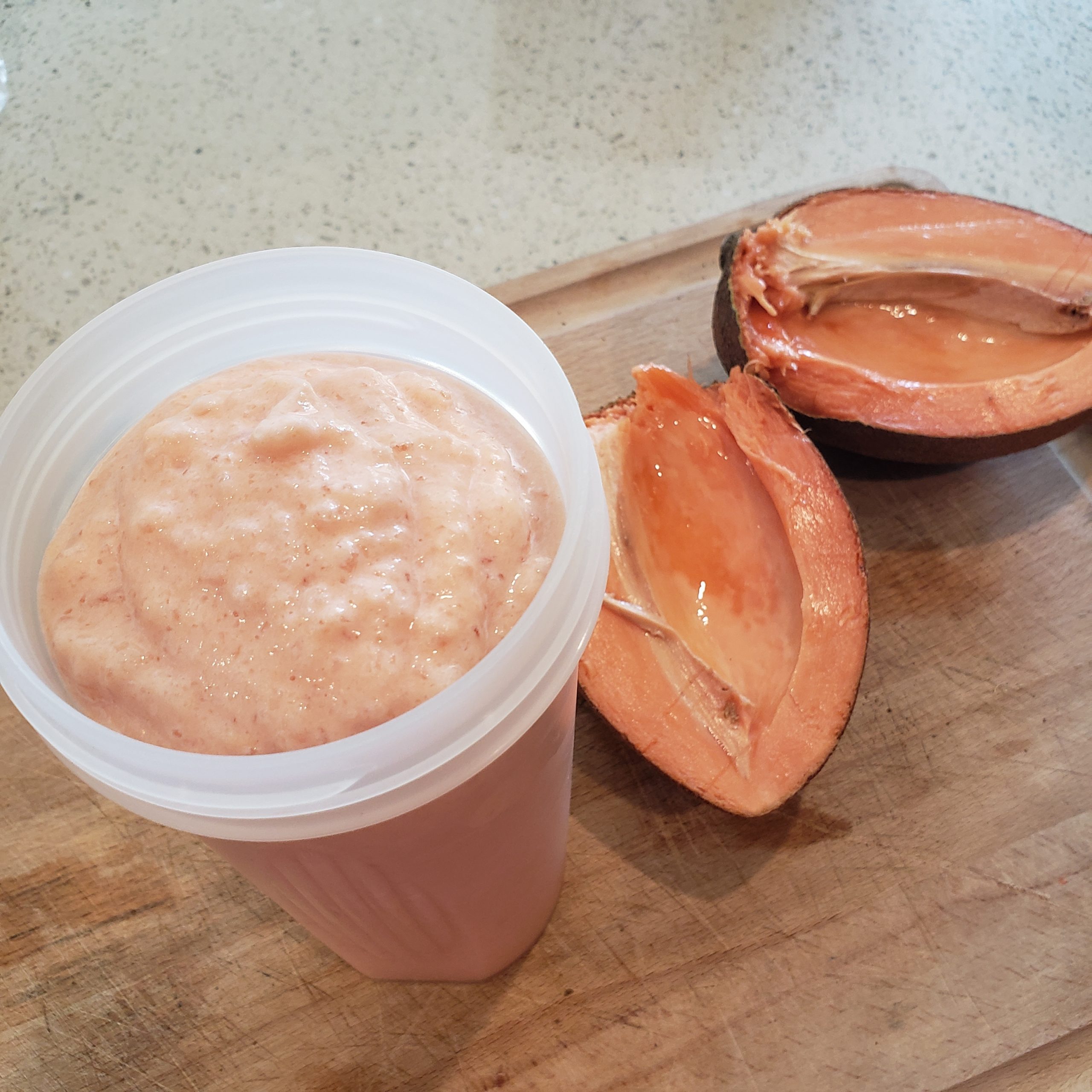 Licuado de mamey / licuados caseros