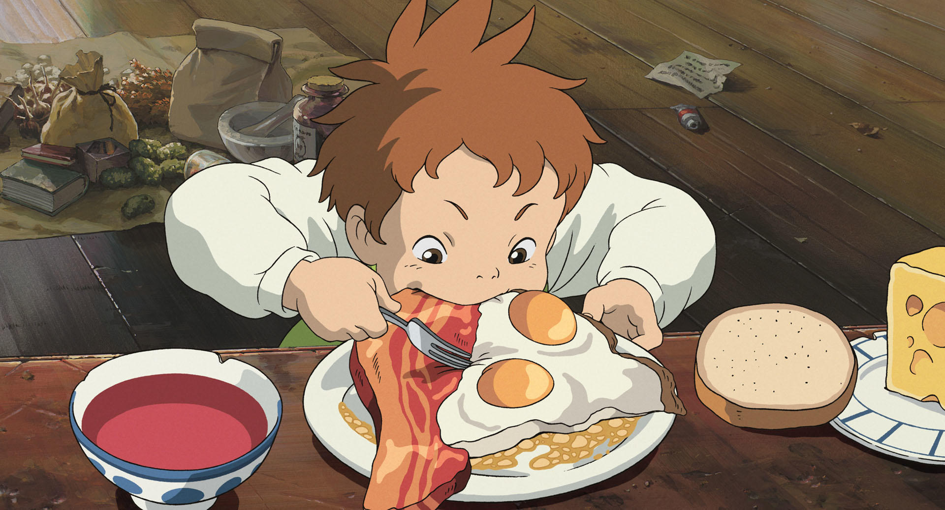 Studio Ghibli representa muchas escenas alrededor de la comida