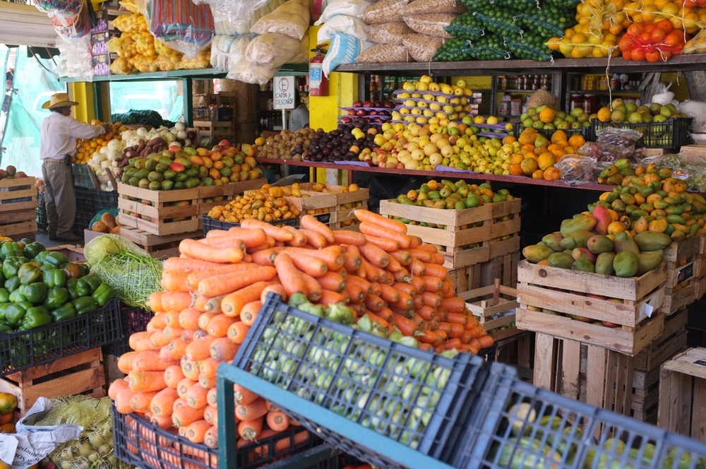 Frutas y verduras mercados 