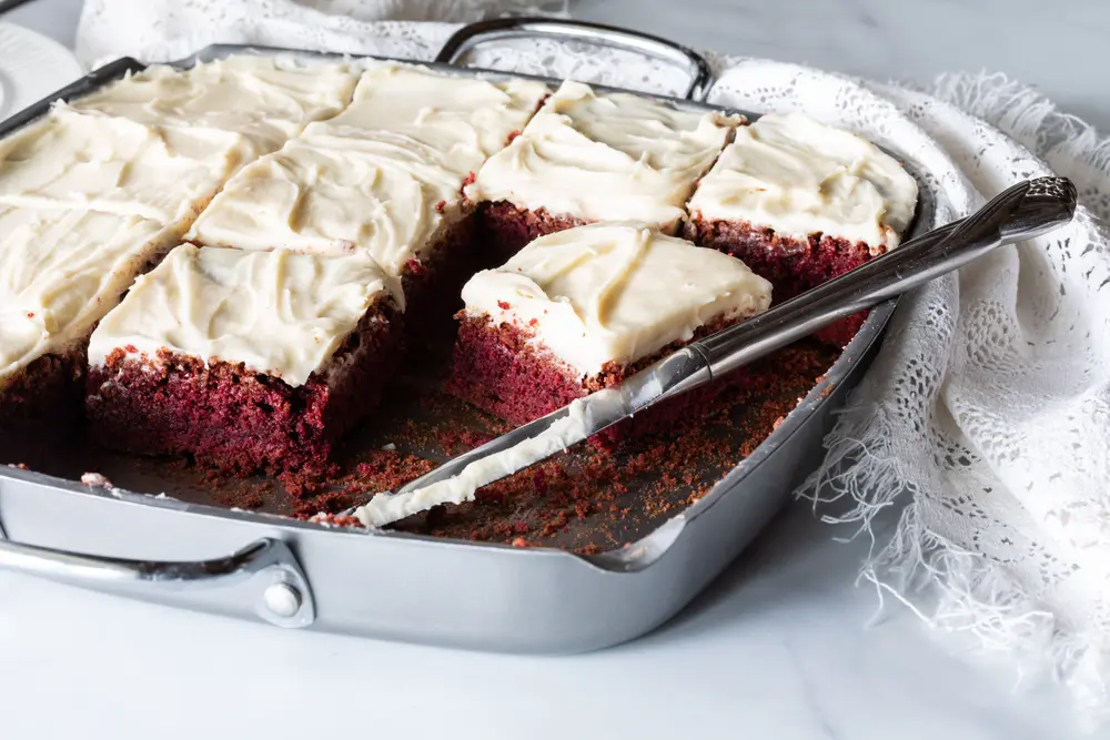 Brownies de red velvet