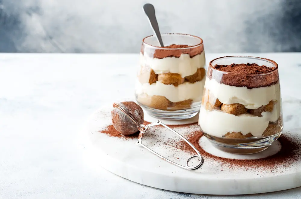 Receta de tiramisú con queso