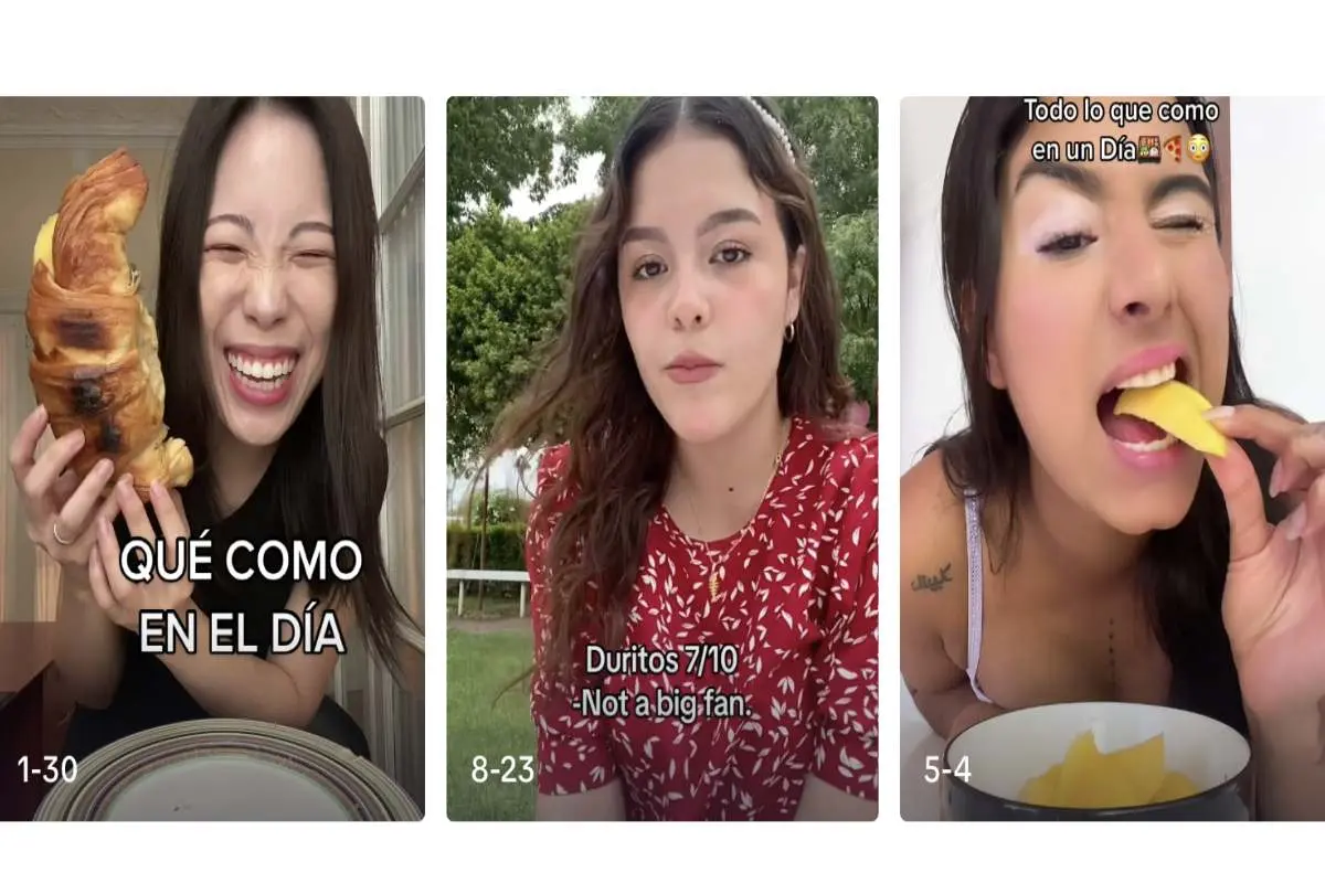 ¿Qué como en un día? es una de las sección más visitadas en TikTok en donde personas de todo el mundo nos relatan qué alimentos ingieren durante todo un día que pueden propiciar TCA.