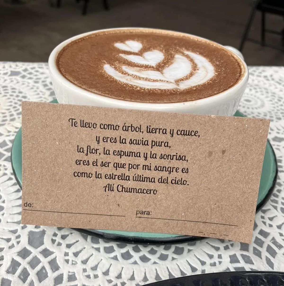  Esta cafetería te dará un 50% de descuento si escribes un poema Vocablo Poesía y Café