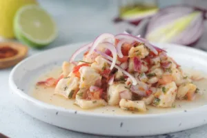 Ceviche de pescado receta tradicional de cuaresma en México