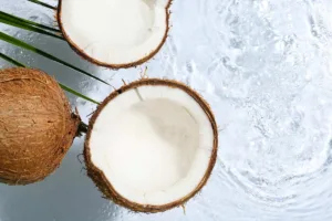 El agua de coco contiene una gran cantidad de minerales, como potasio, magnesio, cobre, hierro; vitaminas, como el ácido fólico y del complejo B.