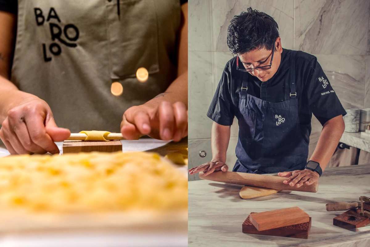 Taller de pasta en el restaurante Barolo en la CDMX.