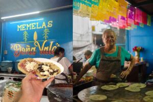 Encontrarás a Doña Vale y sus famosas memelas en la Central de Abastos , el mercado más grande de todo Oaxaca.