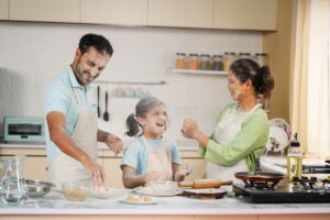 cuáles son los beneficios de cocinar con niños