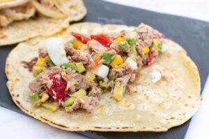 receta tacos de atún a la mexicana