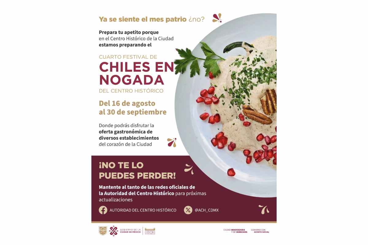 Festival de Chiles en Nogada en CDMX