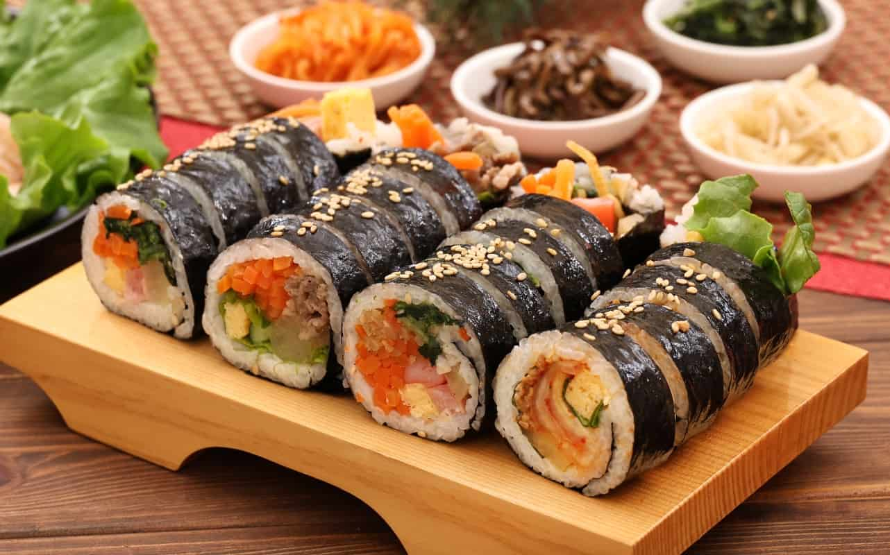 Platillos típicos de la gastronomía coreana.