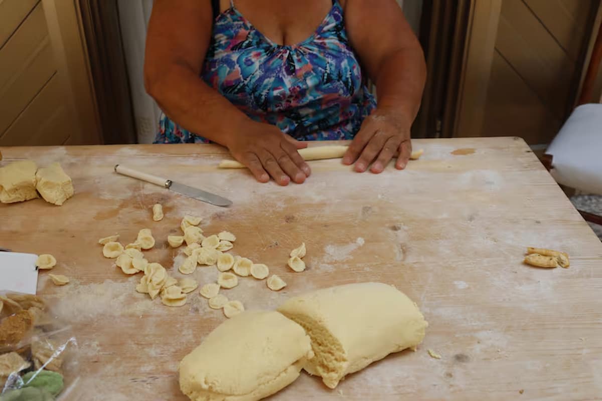 Preparación de pasta italiana