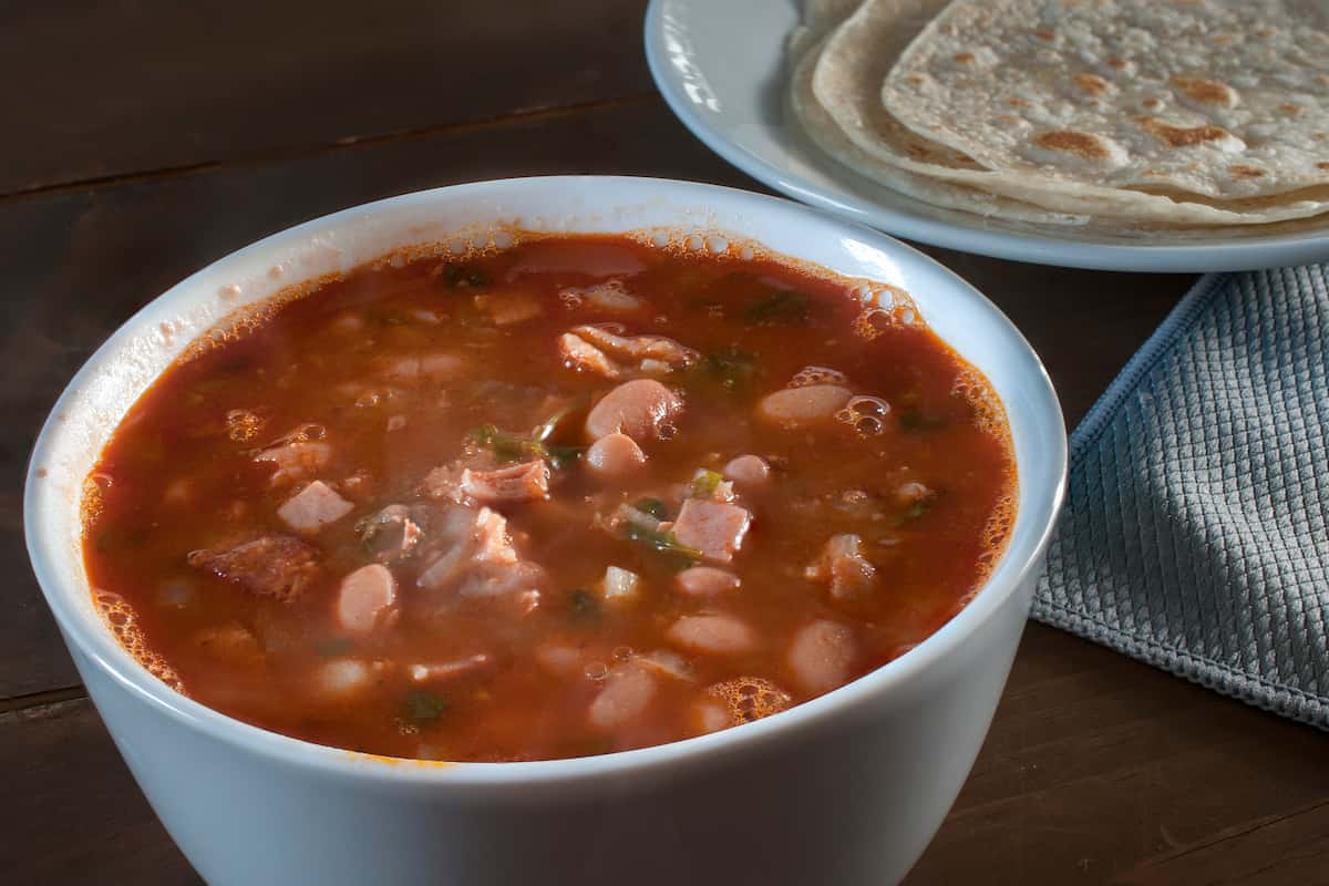 receta de un kilo de frijoles charros