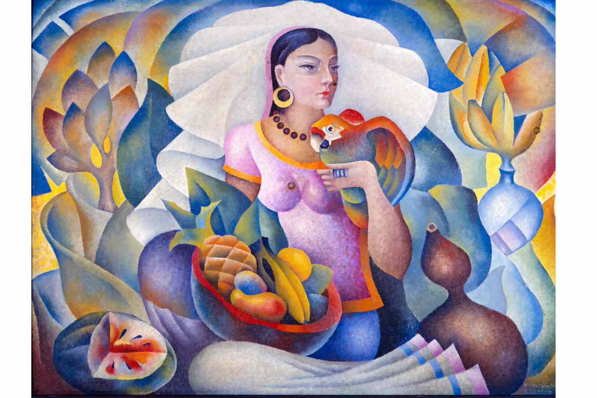 “El perico”, 1927.Jorge González Camarena. (Óleo sobre aglomerado)