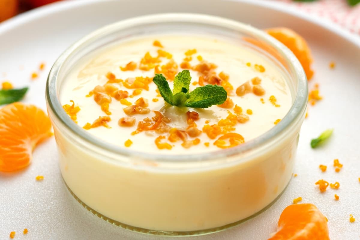 Postres con mandarina.