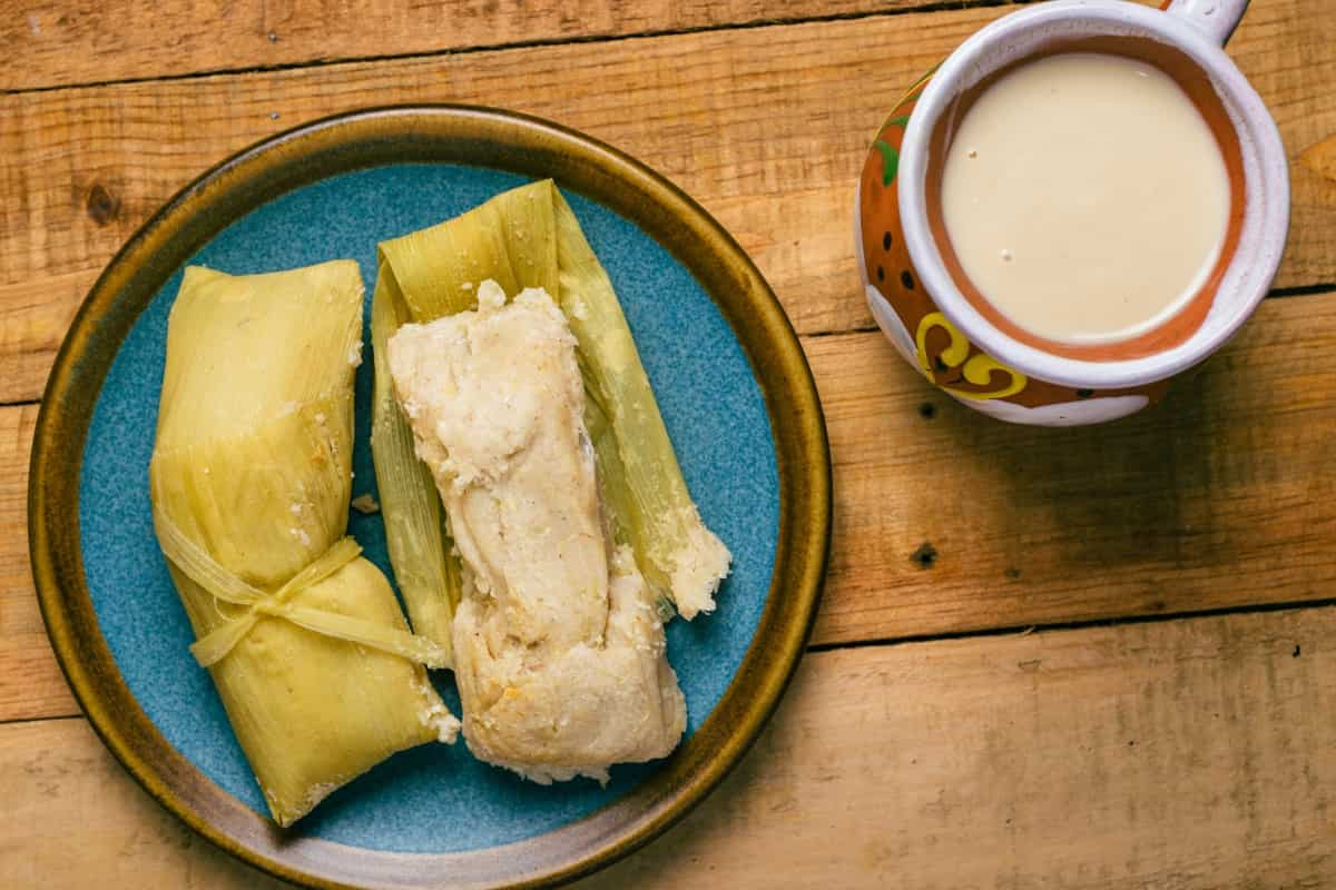 Receta de atole de cacahuate.