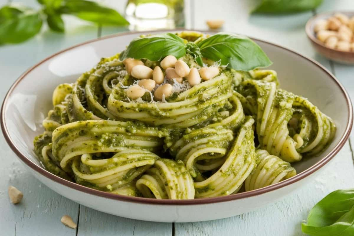 Día Mundial de la Pasta receta de pesto 