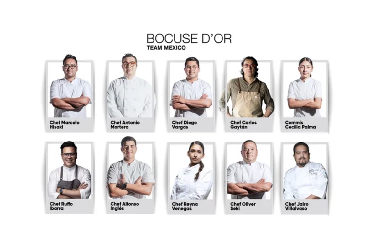 Equipo mexicano en el Bocuse d'Or