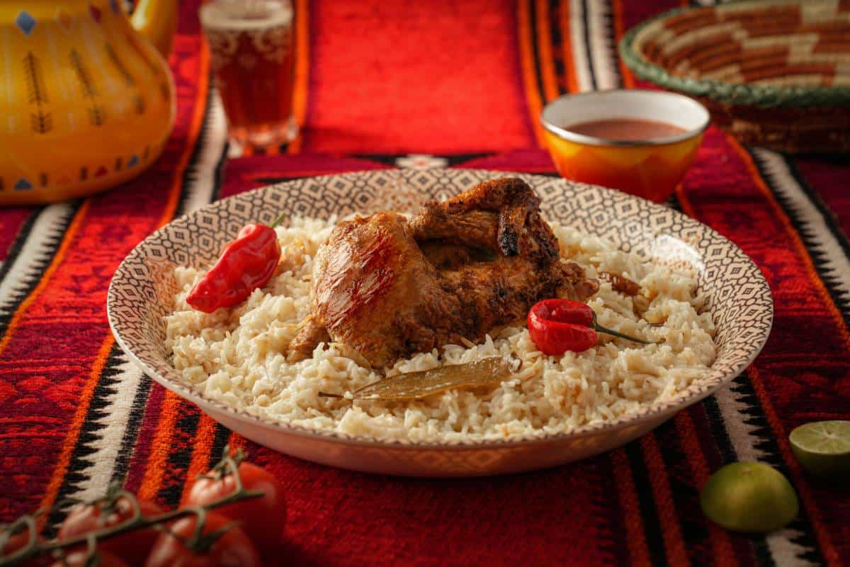 Receta de arroz árabe.