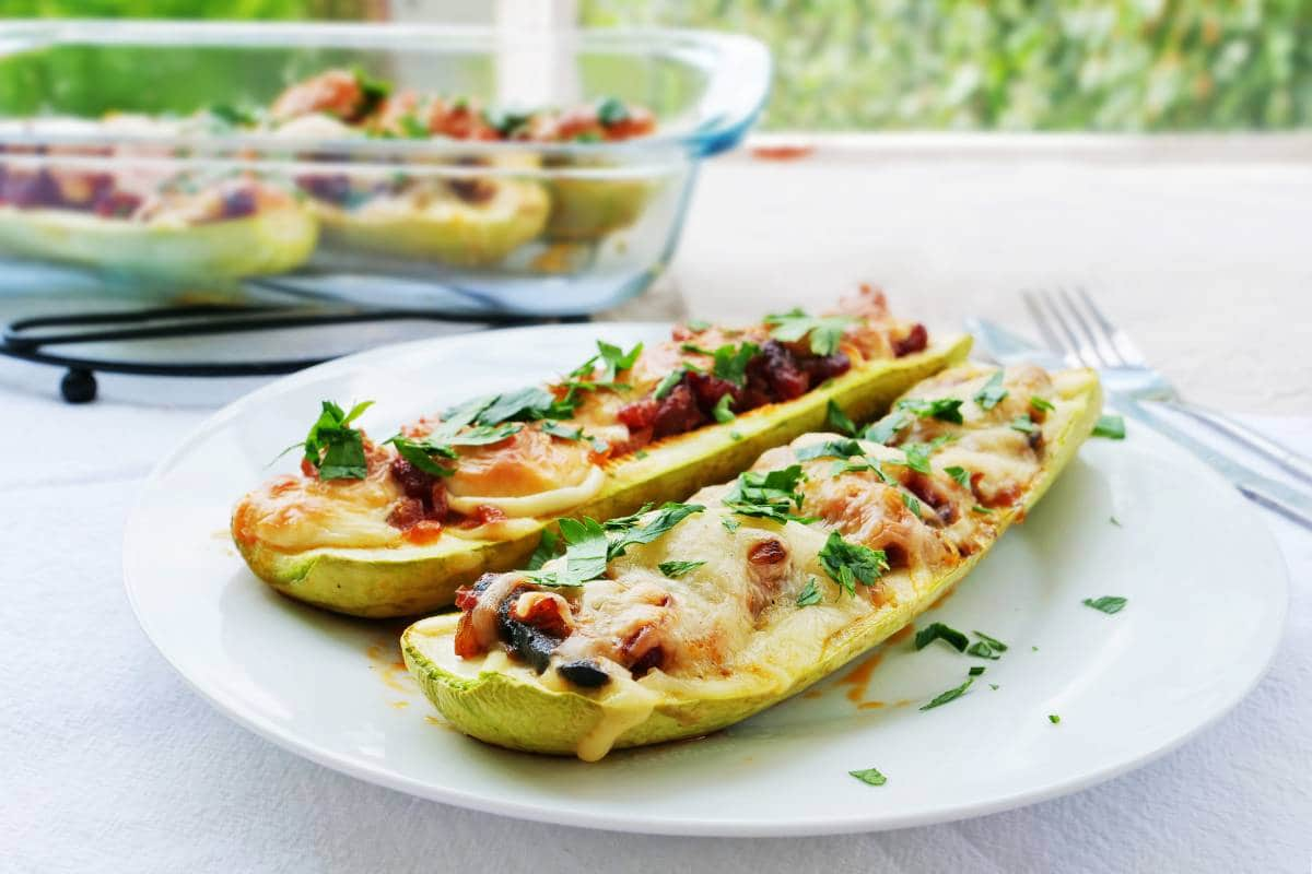 Receta de calabacitas con queso.