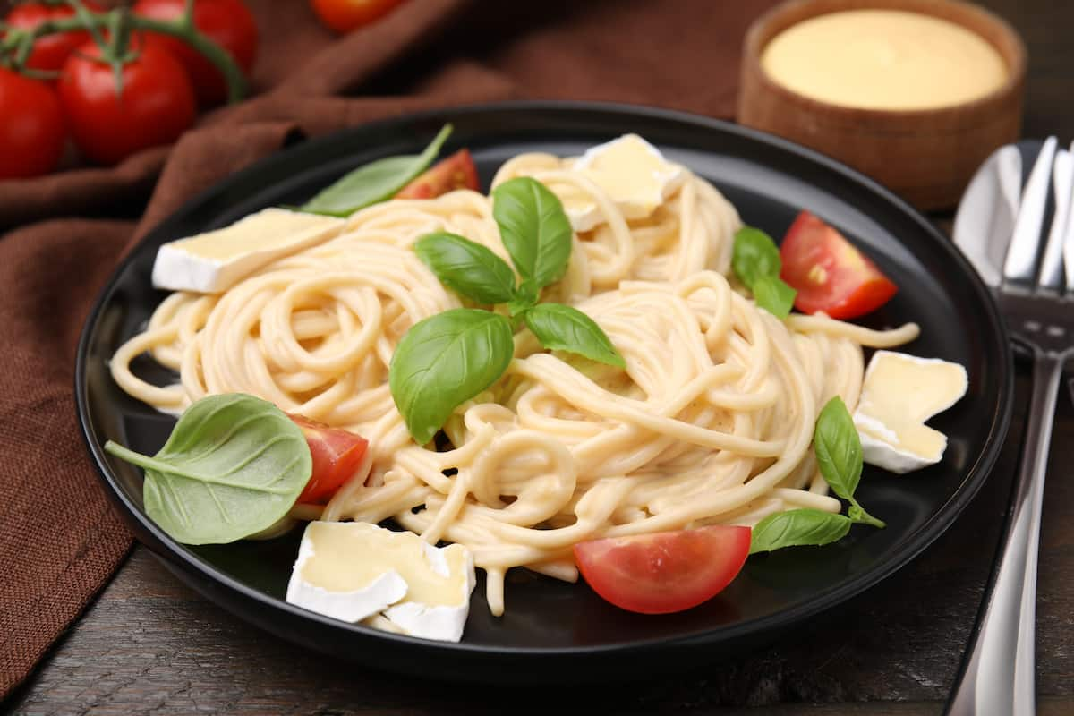 la receta de pasta cremosa con queso brie